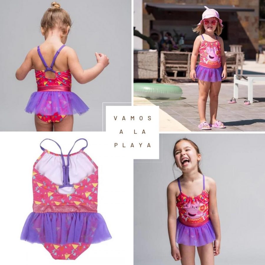 Costum de baie fetite cu Peppa Pig - imagine 2