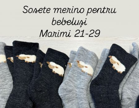 Sosete merinos pentru bebelusi 