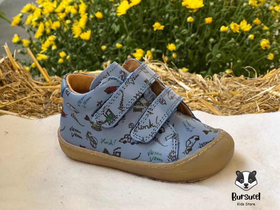 Pantofi Froddo extra flexibili Culoare: denim Inchidere: velcro dublu Partea superioară: piele naturală Căptușeală: piele naturală fără crom Branț: branț detașabil din piele antibacteriană fără crom Talpa exterioara: TR Fara crom VI.