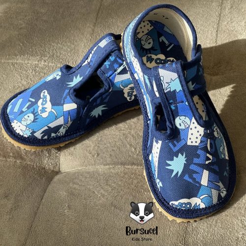 Papucei barefoot de interior material textil marimi 24,25,26,27 Perfecti pentru gradinita 