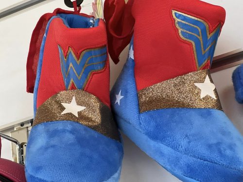 Papucei de casa inalti cu WONDER WOMEN